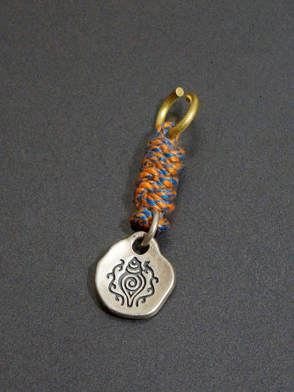 Small Pendant Sterling S925 Silver Accessories Tibetan Vajra Corpse Tuolin Master Wakes Up The Lion Hand Carry Vajra Pestle Ah Dun