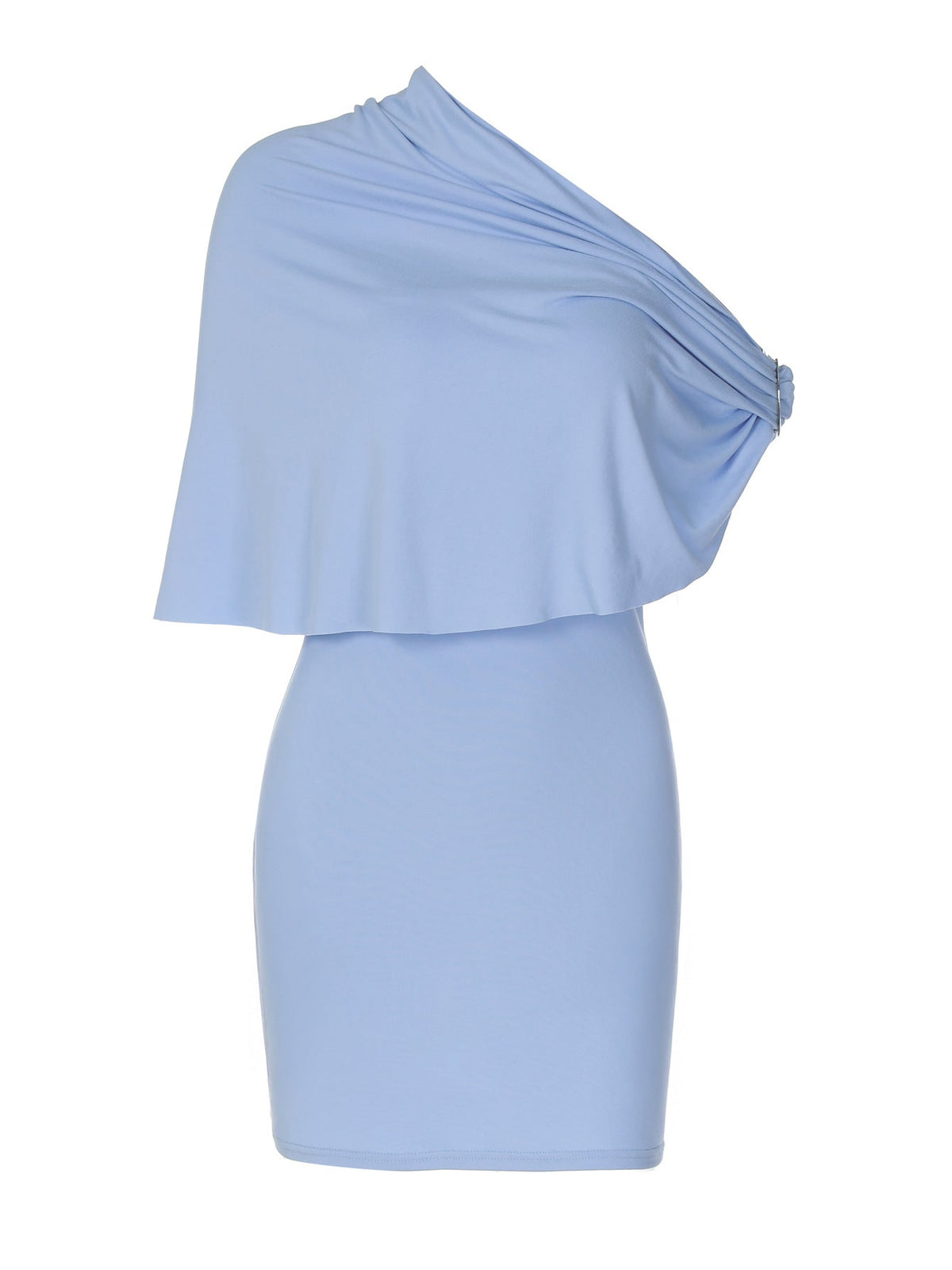 Sexy Off-Shoulder Bodycon Mini Dress in Solid Color