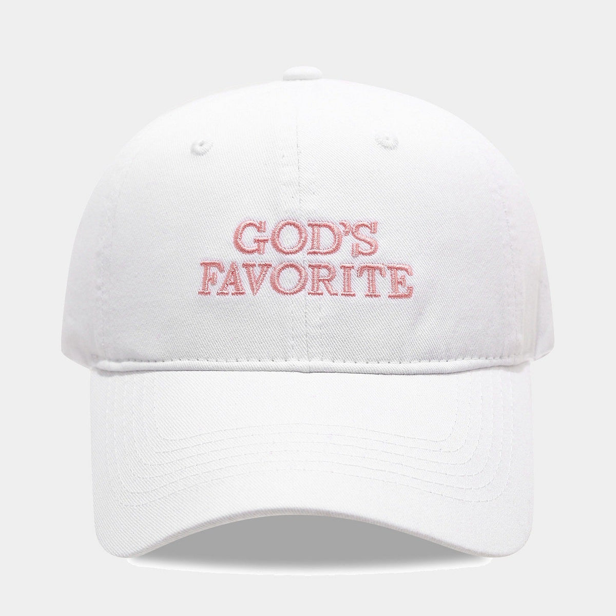 Letter Embroidered Solid Color Baseball Cap