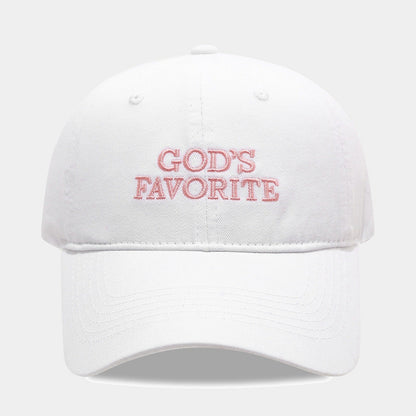 Letter Embroidered Solid Color Baseball Cap