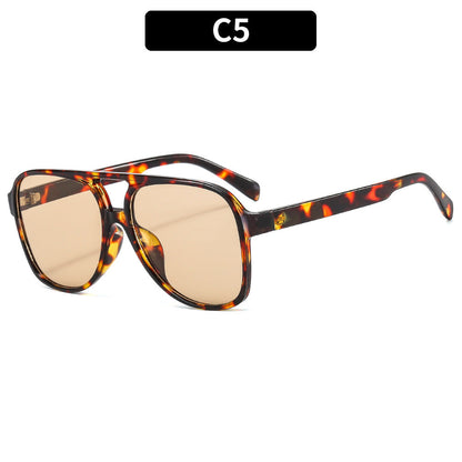 Trendy Retro Square Sunglasses with UV400 Protection