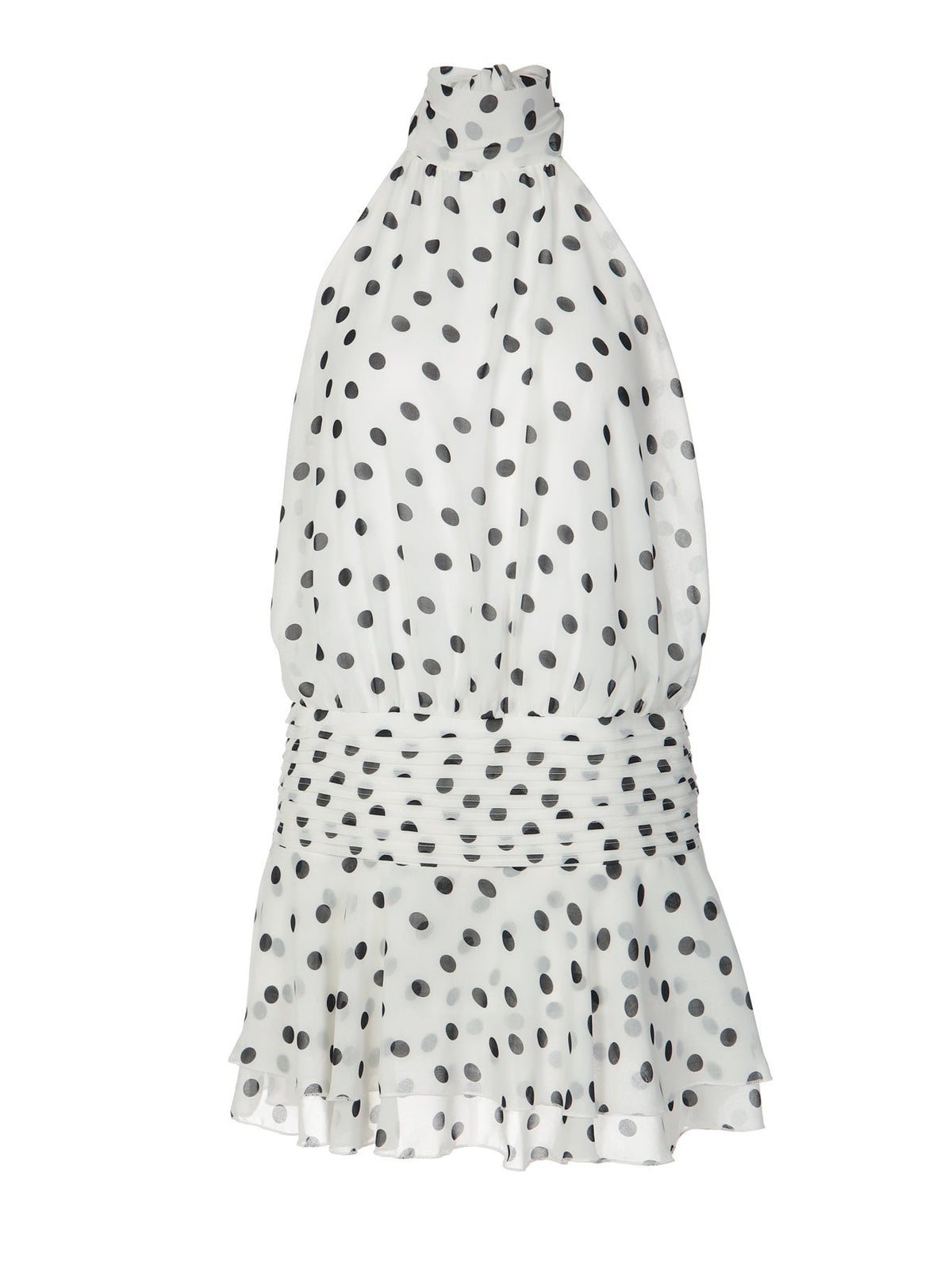 Trendy Polka Dot A-Line Dress with Backless Design