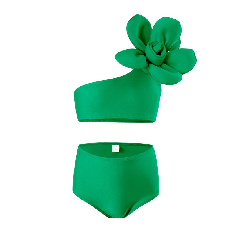 Kids' Two-Piece Swimming Suits With High Elasticity