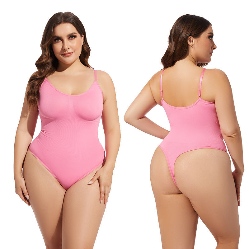 Seamless Bodysuit Shaper With Adjustable Closure