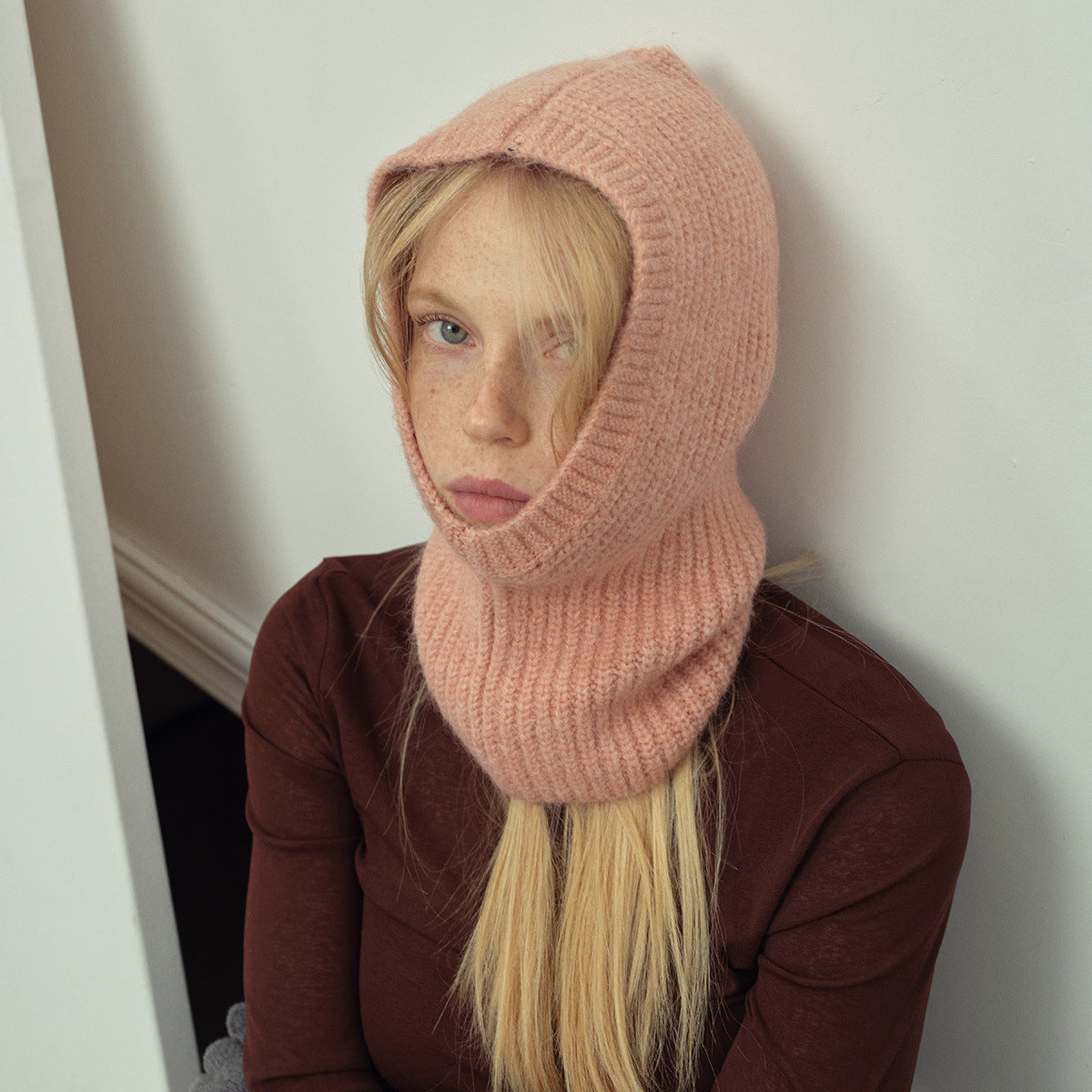 Classic Knitted Alpaca Blend Beanie for Women