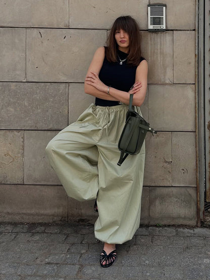 Casual Loose Lantern Pants Comfortable Cotton Trousers