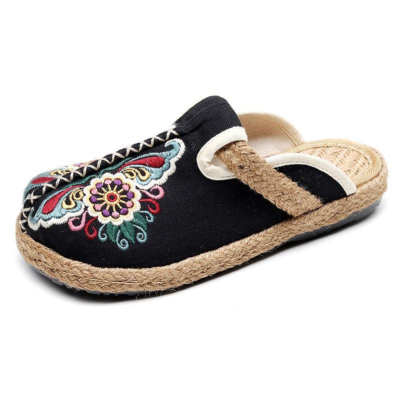 Creative Ethnic Trend Cloth Shoes Women'S Ancient Embroidered Women'S Shoes Hand-Woven Shoes Spread The Supply Explosions