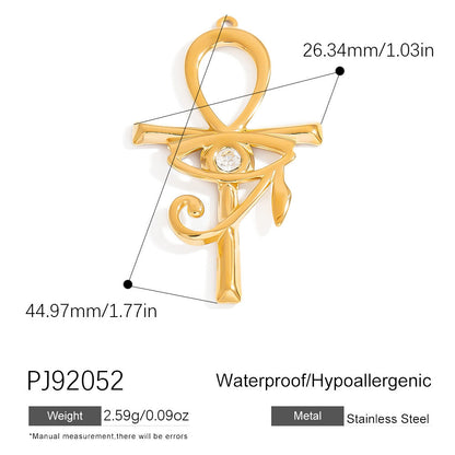 DIY Gradient Butterfly Flower Stainless Steel Pendants