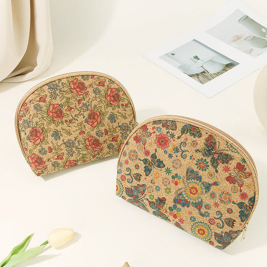Bohemian Large Half-Moon Cosmetic Bag