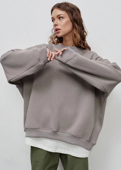 Oversized Sweatshirt Soft Fabric Relaxed Fit