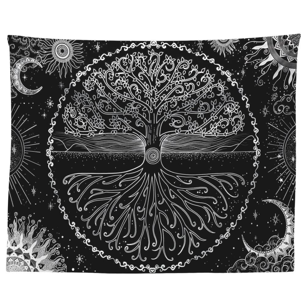 New Psychedelic Mushroom Tapestry Dream Plant Wall Tapestry Galaxy Space Tapestry Starry Sky Tapestry Wall Hanging