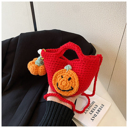 Trendy Santa Claus Crochet Christmas Shoulder Bag