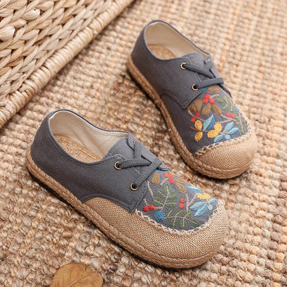 Spring Fresh Round Head Cloth Shoes Fashionable Shallow Mouth Women'S Shoes
