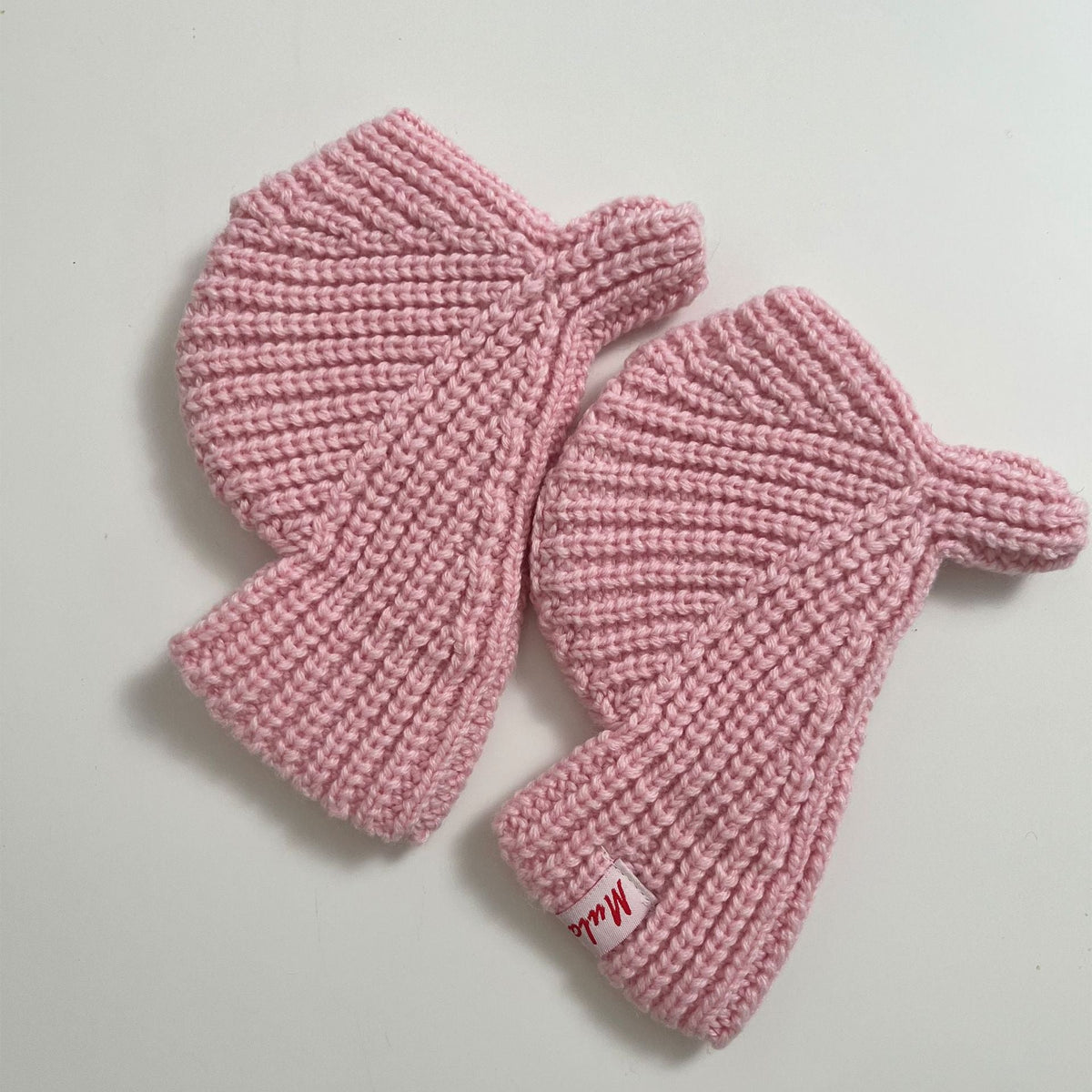 Solid Color Fingerless Touchscreen Knit Gloves