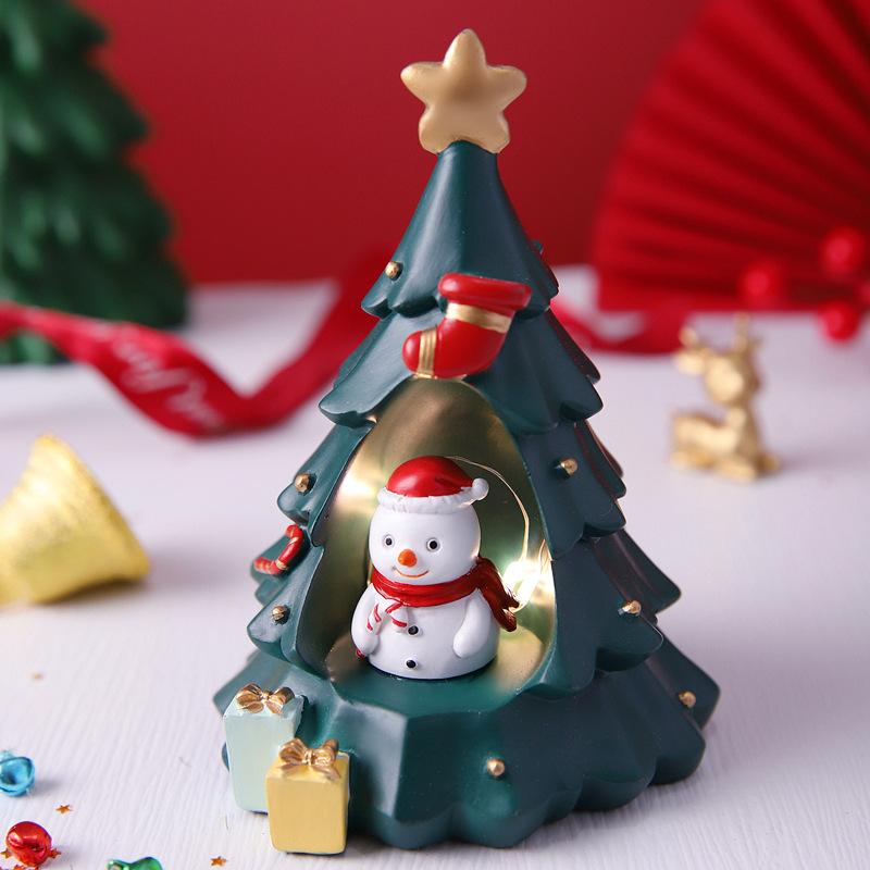Christmas Star Lights Small Night Lights Decorations Scene Layout Luminous Decorations Santa Claus Gifts Snowman Gifts