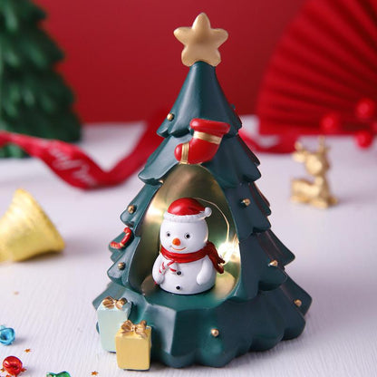 Christmas Star Lights Small Night Lights Decorations Scene Layout Luminous Decorations Santa Claus Gifts Snowman Gifts