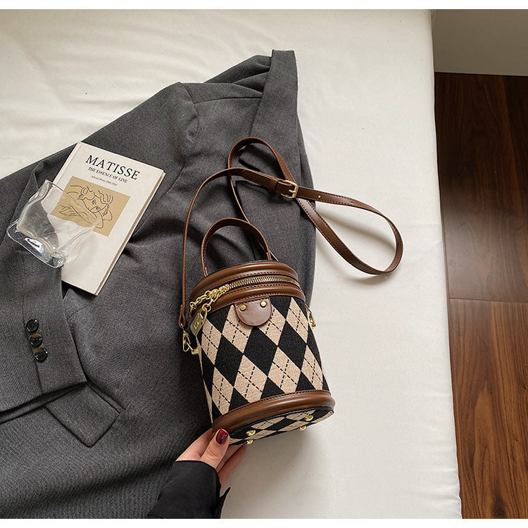 Trendy Quilted Bucket Bag for Women in Various Colors