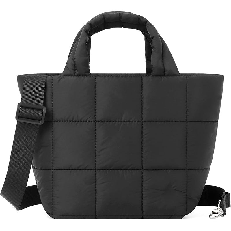 Soft Quilted Nylon Lightweight Shoulder Bag