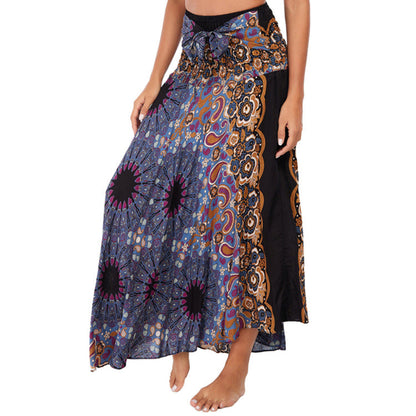 Leisure In Spring And Summer Asia Style Half Skirt Holiday Skirt Big Hem Skirt