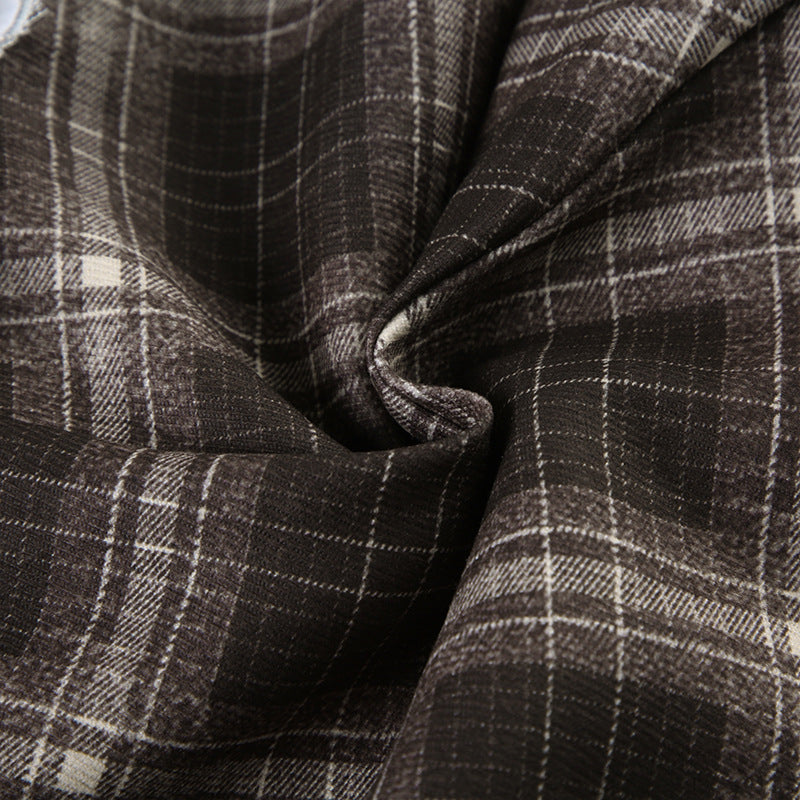 Plaid Pleated Low Rise Mini Skirt