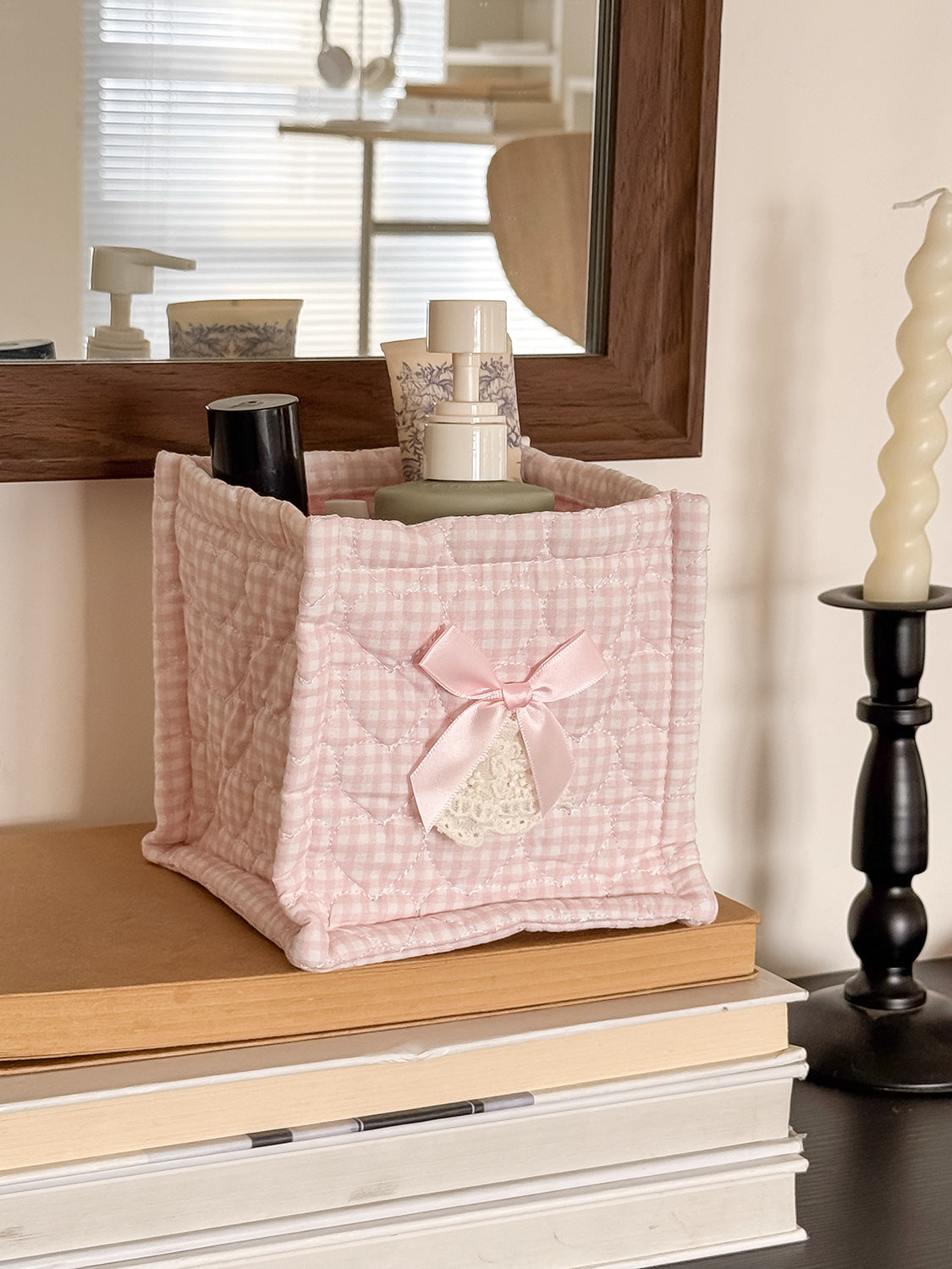 Sweetheart Lace Square Storage Bins Trendy Home Decor