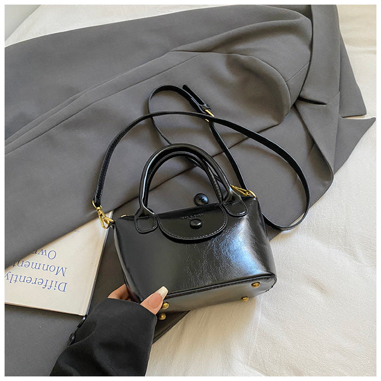 Trendy Fashion Handbag Retro Crossbody Bag PU Leather