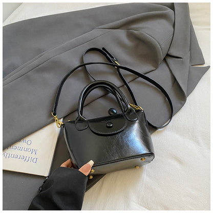 Trendy Fashion Handbag Retro Crossbody Bag PU Leather