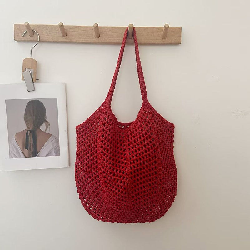 Trendy Woven Tote Bag Casual Chic Handbag