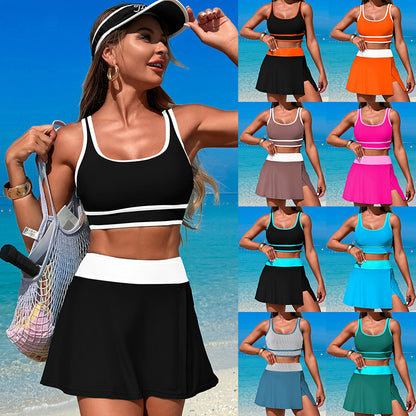 New Quick-Dry Women'S Bikini Swim Skirt