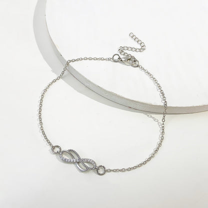 Vintage Zircon Delicate  Anklet