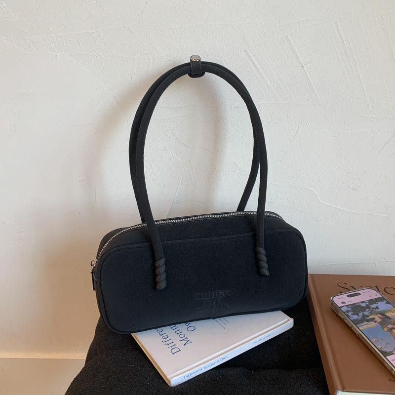 Vintage Faux Suede Large Capacity Tote Bag for Women