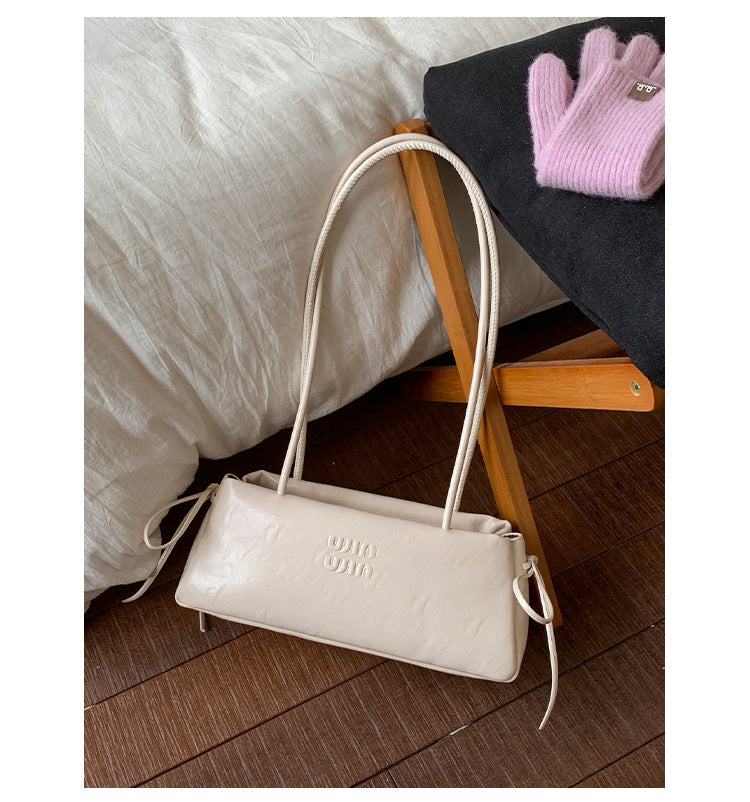 Trendy Soft Leather Tote Bag Large Capacity Shoulder Bag