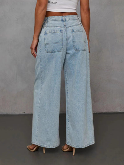 Casual Denim Jacket And Pants Set For Women