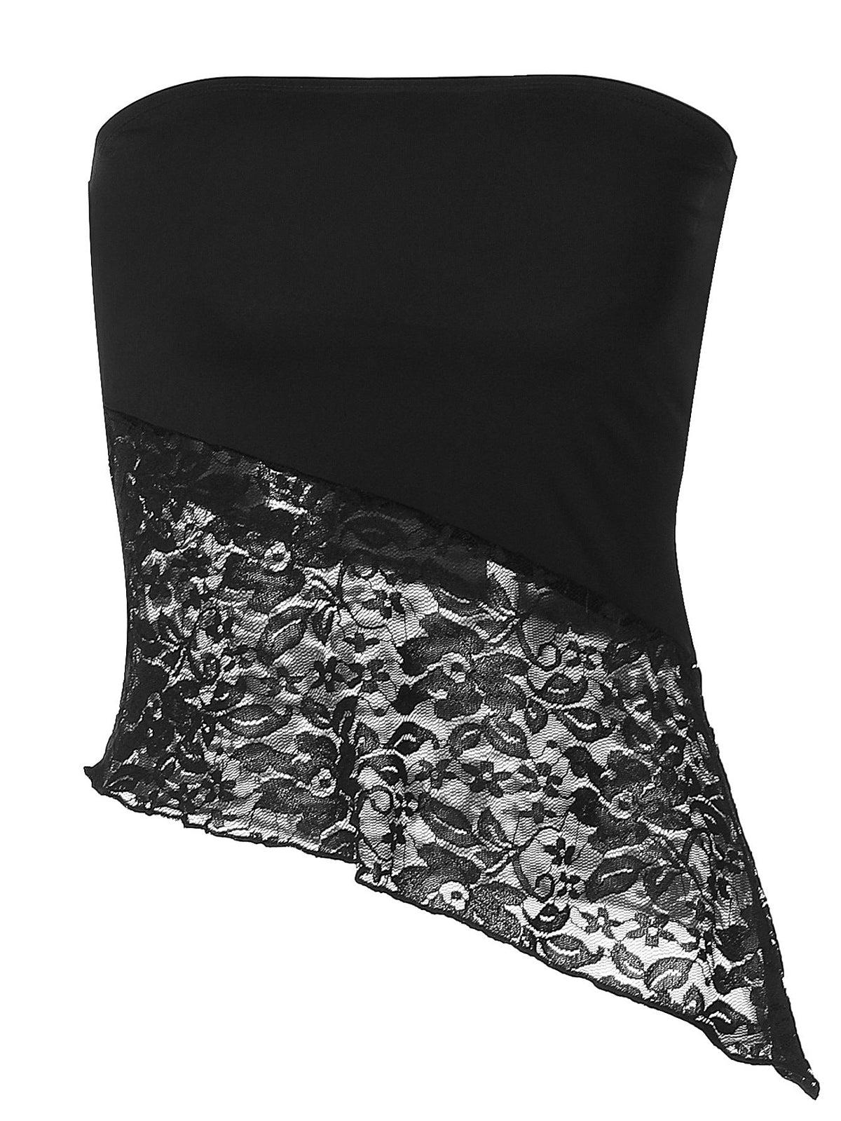 Trendy Strapless Lace Bodysuit With Slim Fit