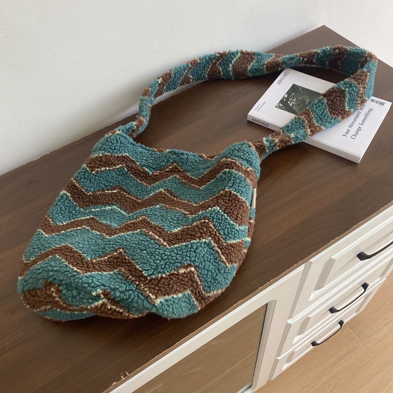 Boho Vintage Plush Crossbody Shoulder Bag