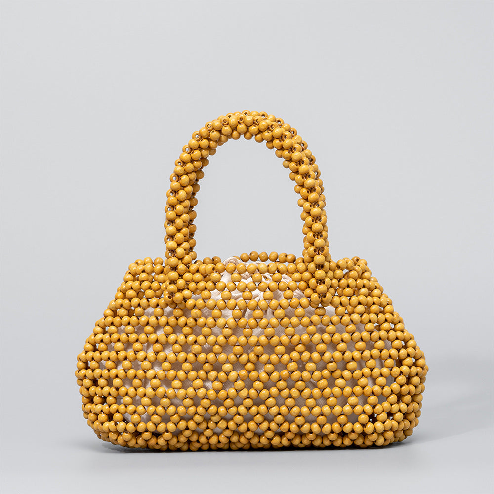 Handmade Wooden Bead Handbags