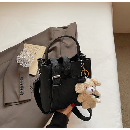 Trendy Bucket Bag Casual PU Tote Bag for Daily Use