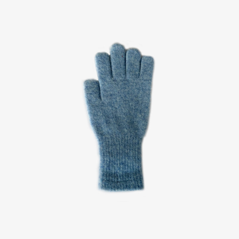 Knitted Fingerless Gloves Soft Warm Wool Blend for Women