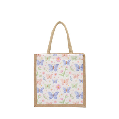 Stylish 3D Patterned Linen Tote Bag for Women