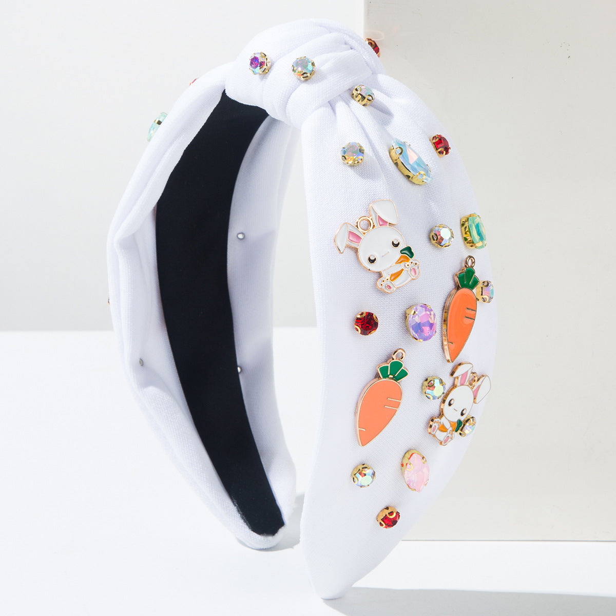 Cute Easter Bunny Headband With Rhinestones