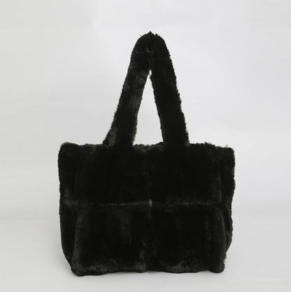 Minimalist Fluffy Large Capacity Tote Bag