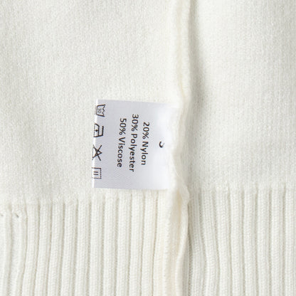 Ripped Sweater Set Women's Casual Knit Pants And Round Neck Sweater