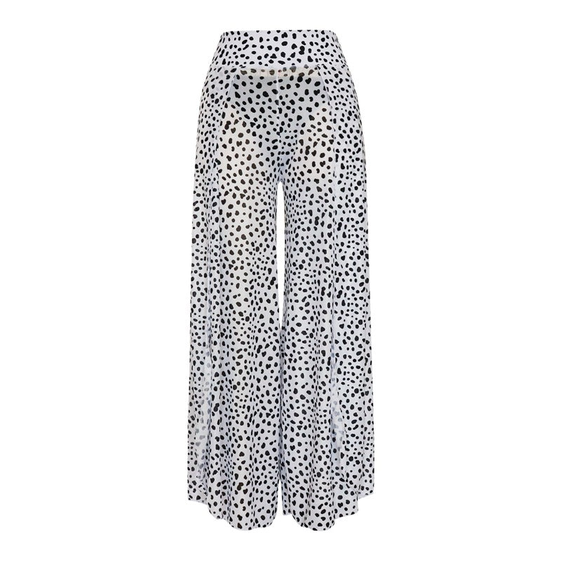 Women'S Bikini Set With Printed Pants - Polyester Fabric