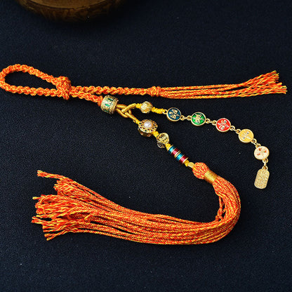 Hand-Woven Pendant Lanyard, Bag Lanyard Can Be Hung, Tangkazakiram Ethnic Style Retro