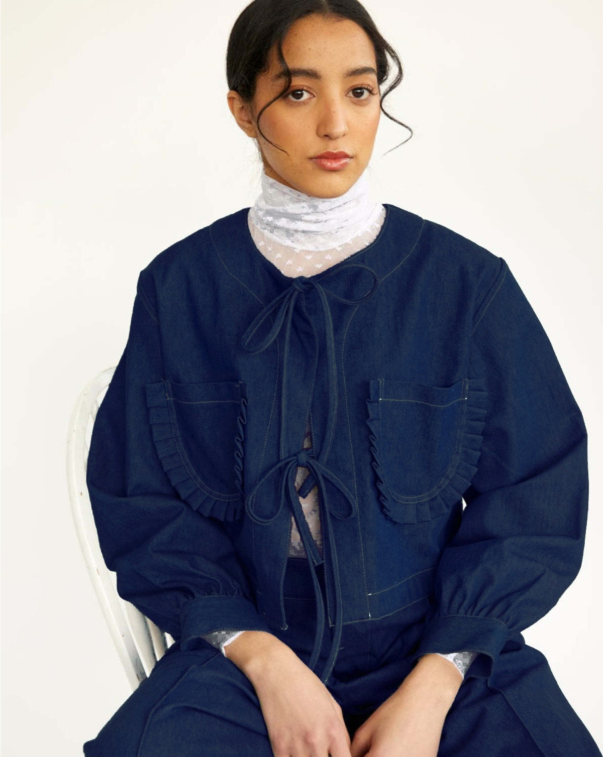 Women’s Denim Jacket Casual Streetwear Loose Fit