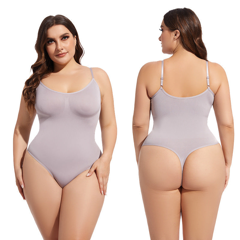 Seamless Bodysuit Shaper With Adjustable Closure
