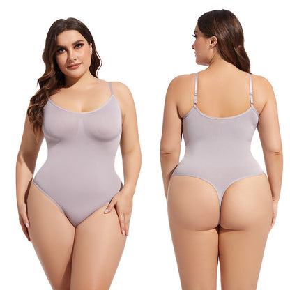 Seamless Bodysuit Shaper With Adjustable Closure