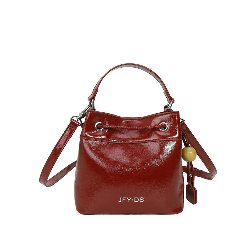 Trendy Bucket Bag Stylish Multi-Color PU Tote