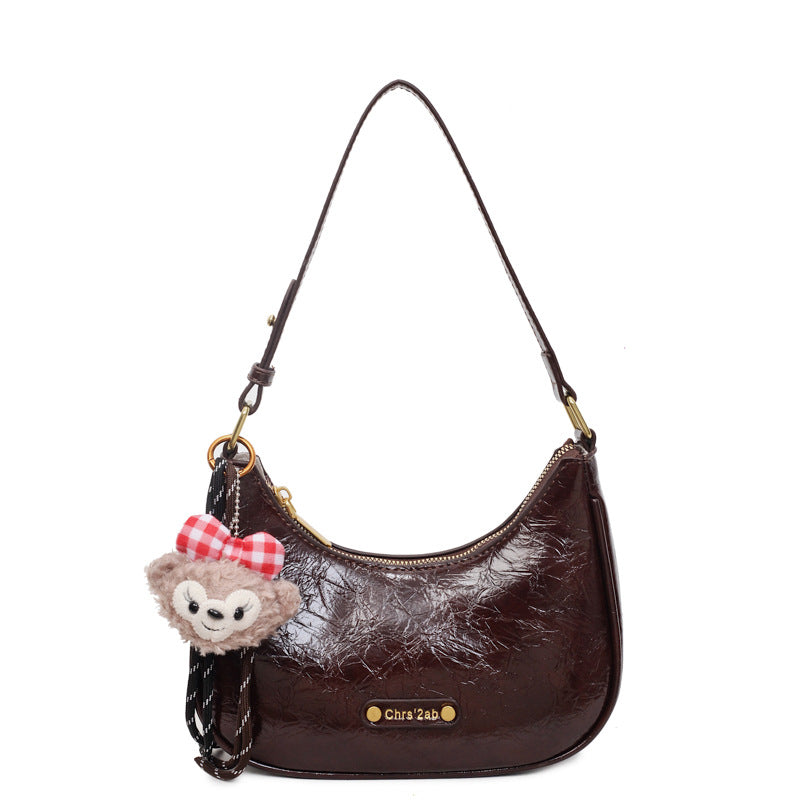 Trendy Casual PU Shoulder Bag for Women