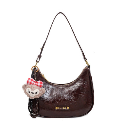 Trendy Casual PU Shoulder Bag for Women